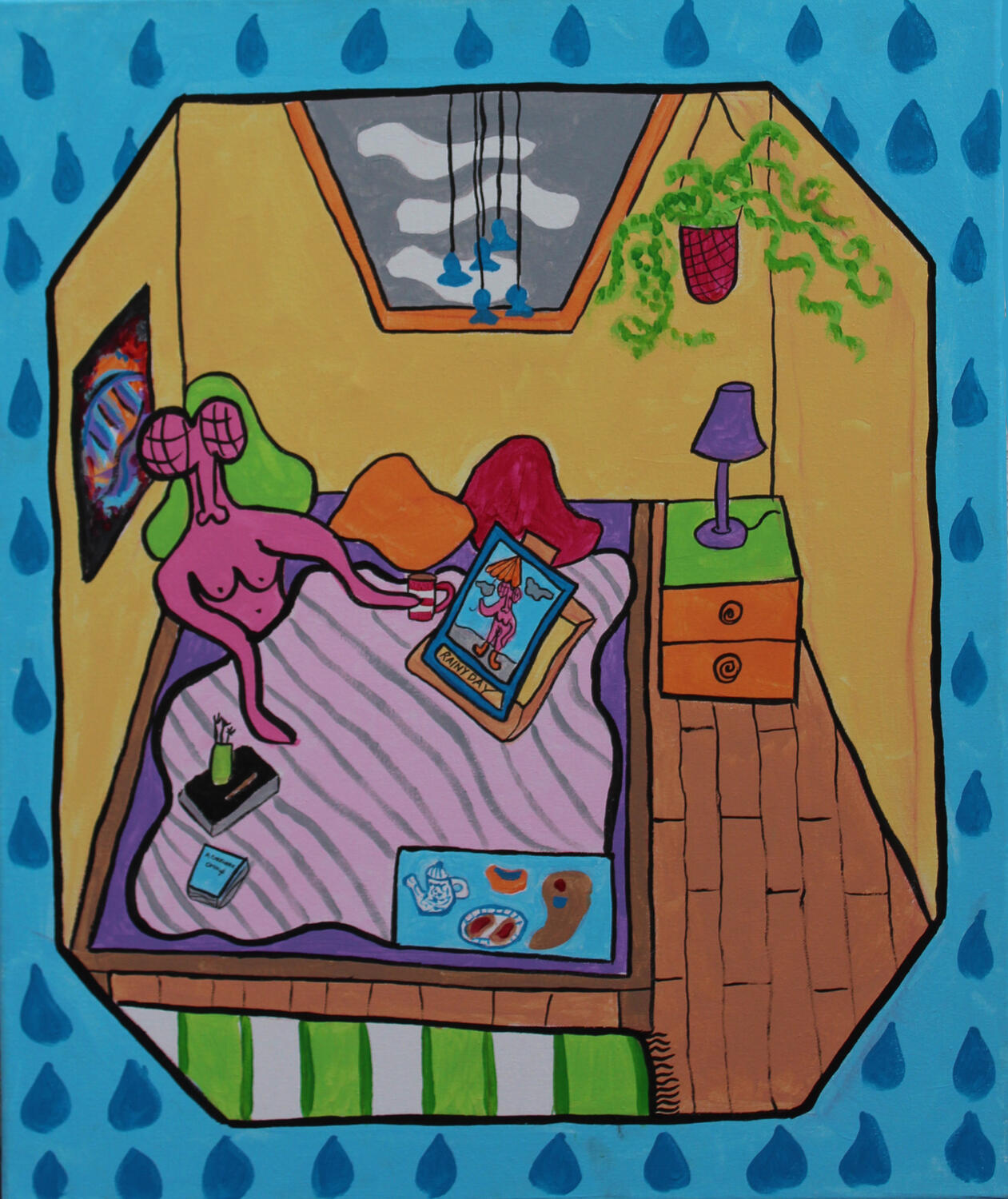 &quot;Rainy day&quot; 2021 Acrylic on canvas