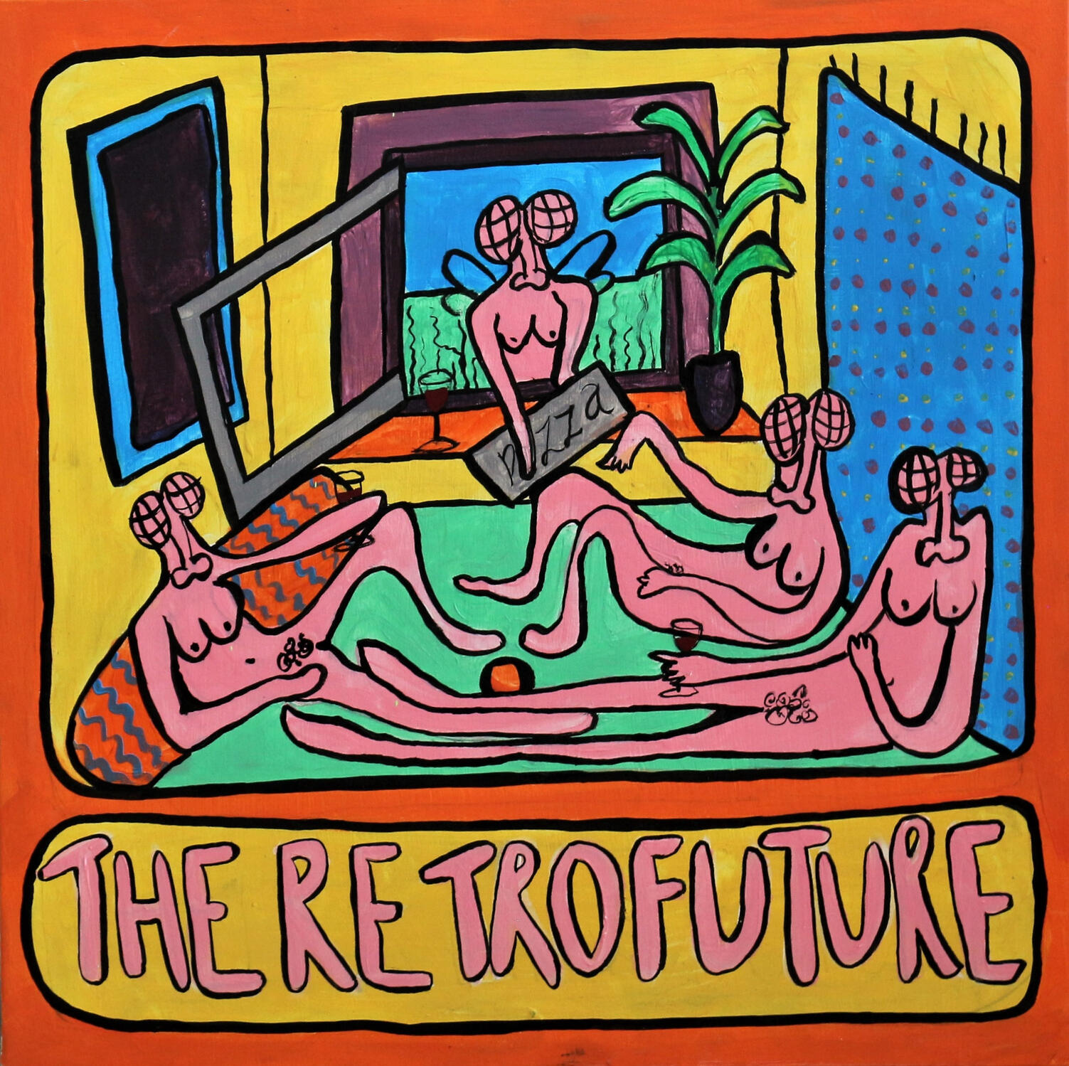 &quot;The retro future&quot; 2020 Acrylic on canvas