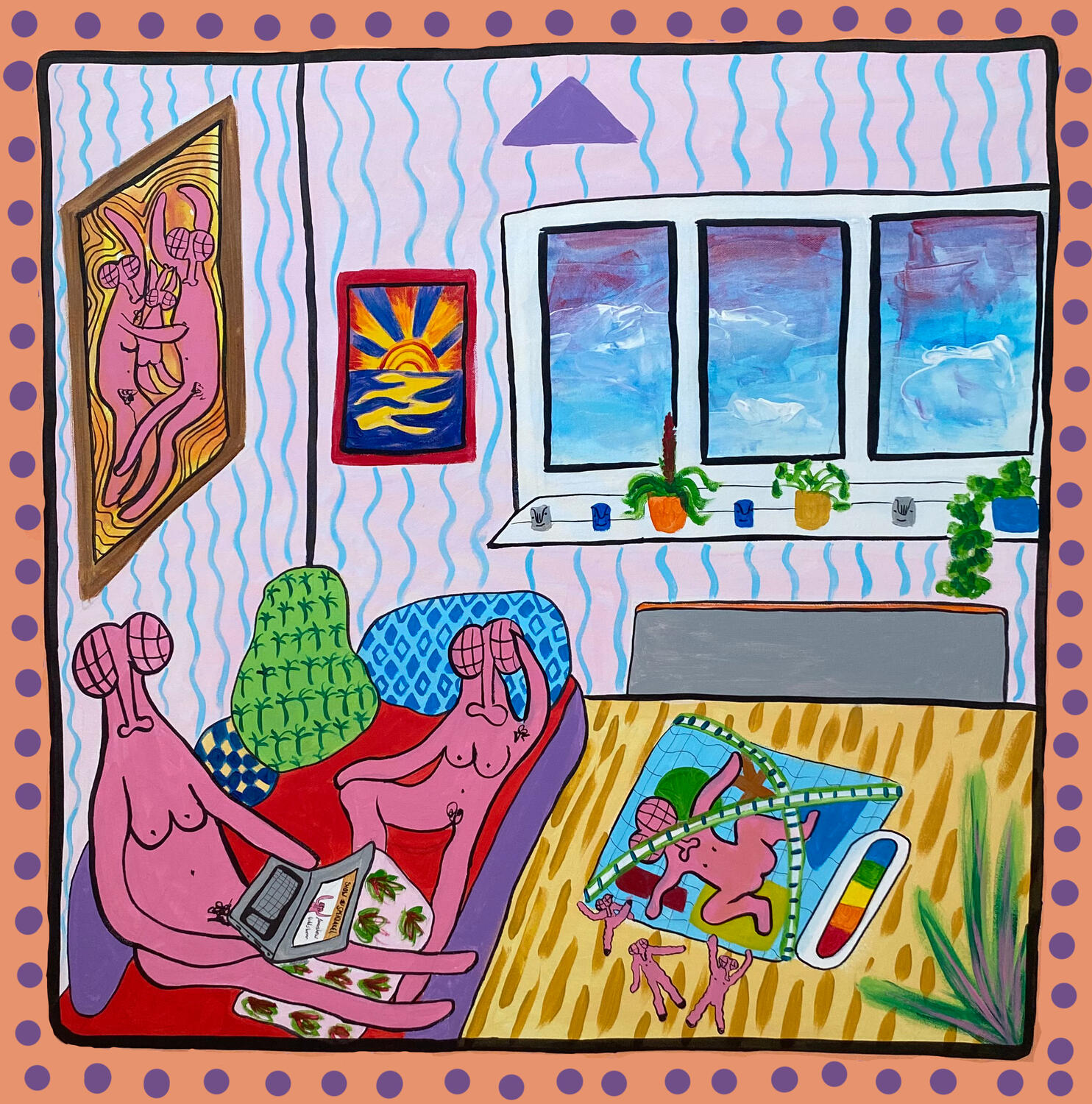 &quot;Das Wohnzimmer&quot; 2023 Acrylic on canvas