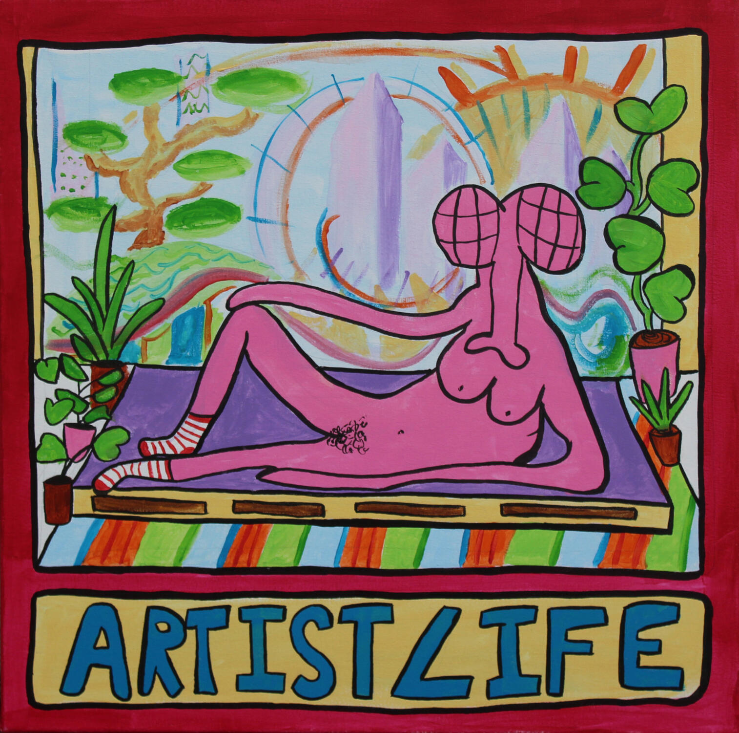 &quot;Artist life&quot; 2021 Acrylic on canvas