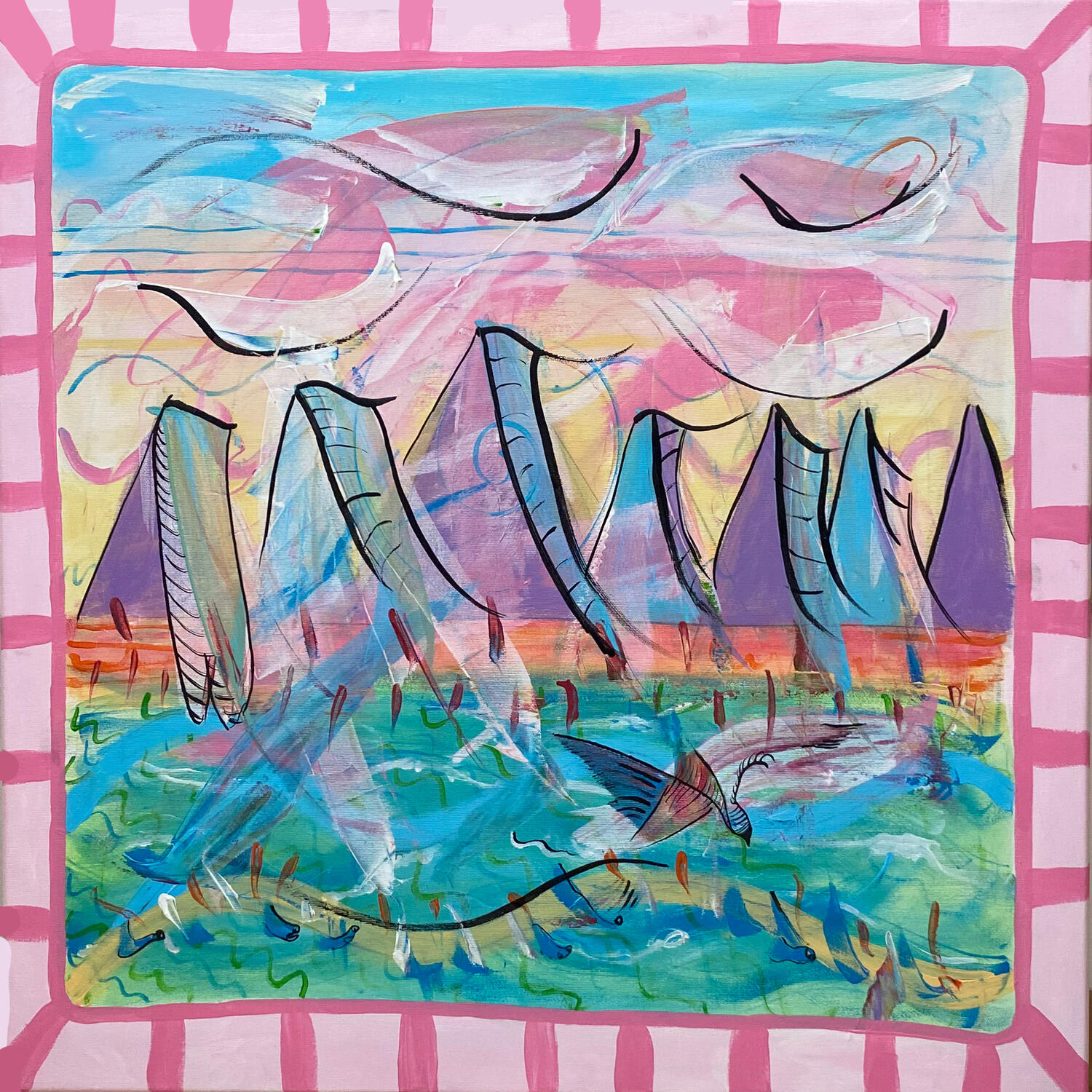 &quot;Conception&quot; 2022 Acrylic on canvas