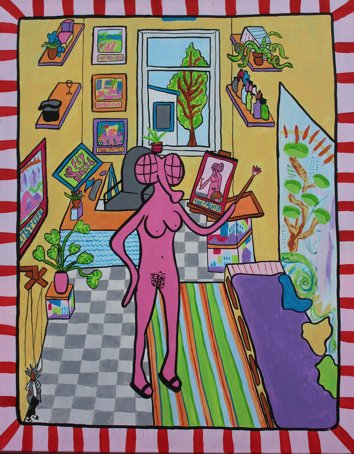 &quot;The Painter&quot; 2021 Acrylic on canvas&quot;