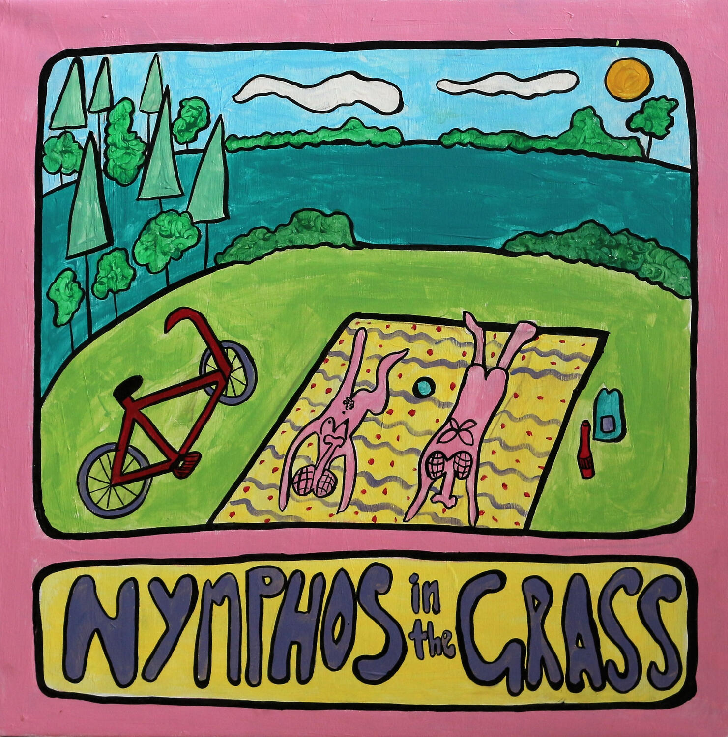 &quot;Nymphos in the grass&quot; 2020 Acrylic on canvas