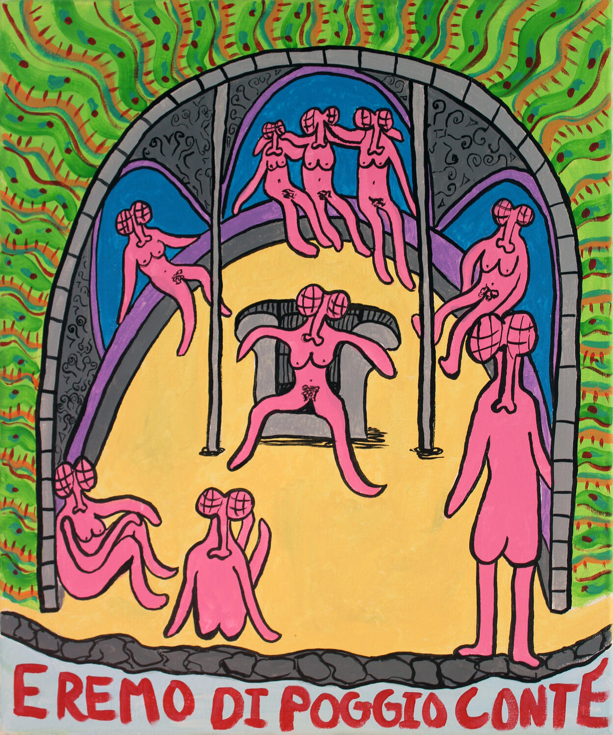 "Eremo di poggio conte" 2021 Acrylic on canvas